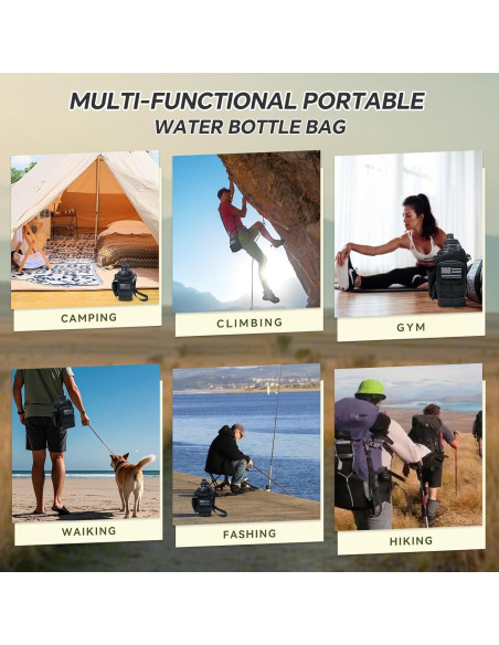 Soporte para Botella de Agua COOLYARD 64 oz Táctico Negro