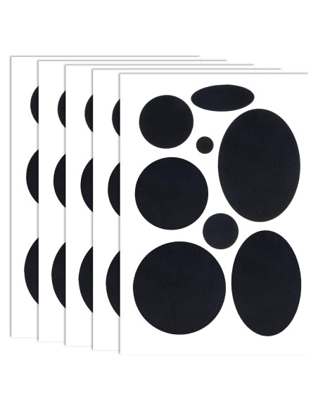 Kit de 40 Parches Reparadores Autoadhesivos OIIKI Negro