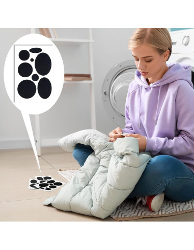 Kit de 40 Parches Reparadores Autoadhesivos OIIKI Negro