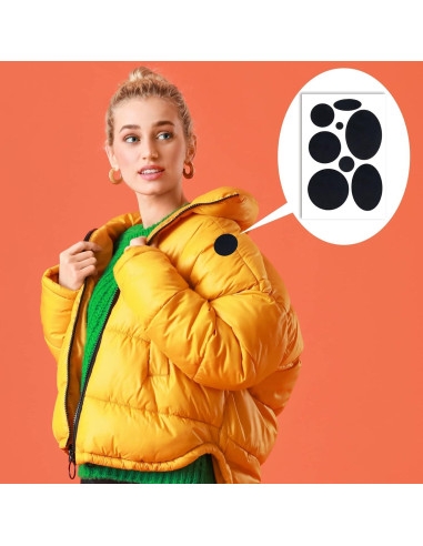 Kit de 40 Parches Reparadores Autoadhesivos OIIKI Negro