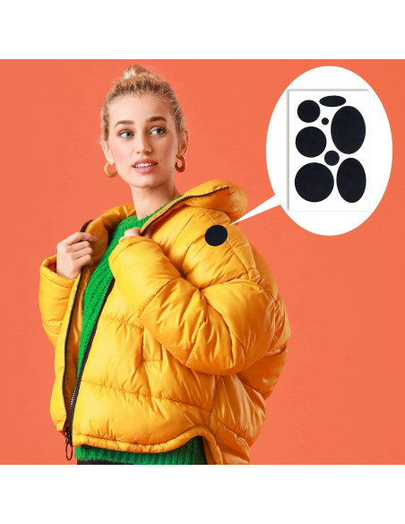 Kit de 40 Parches Reparadores Autoadhesivos OIIKI Negro