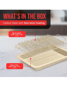 Bandeja para Tocino Bakkenmaster - Juego 2 Piezas Antiadh. 2