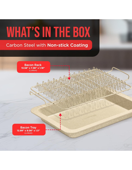 Bandeja para Tocino Bakkenmaster - Juego 2 Piezas Antiadh.