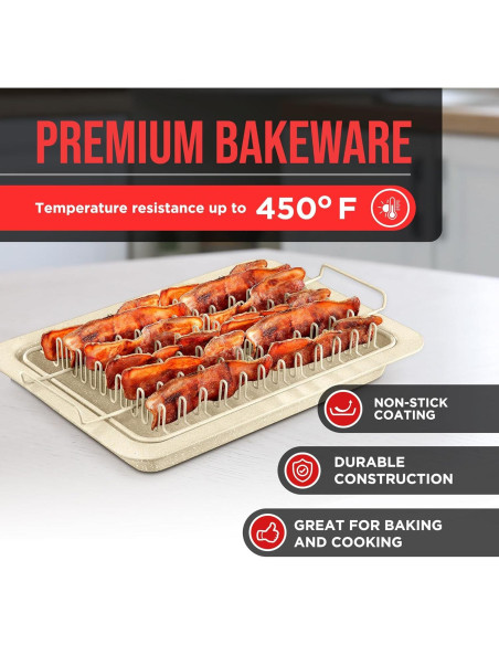 Bandeja para Tocino Bakkenmaster - Juego 2 Piezas Antiadh.