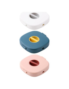 Organizador de Cables Jojofuny 3 Piezas Portátil Blanco/Rosa/Azul