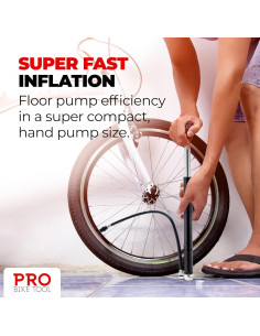 Mini Bomba de Bicicleta PRO BIKE - Inflado Rápido 120 PSI 2