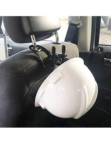 Ganchos Ajustables para Reposacabezas - Soporte de Casco y Bolsos