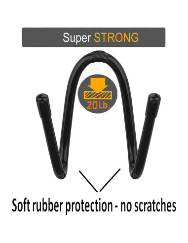 Ganchos Ajustables para Reposacabezas - Soporte de Casco y Bolsos