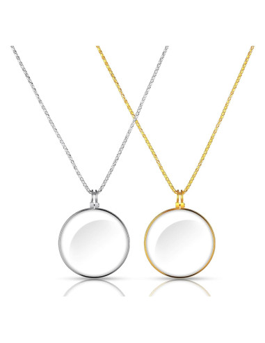 Collar Lupa 5X Yaomiao con Lente de Vidrio y Cadena 66 cm