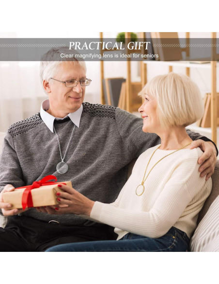 Collar Lupa 5X Yaomiao con Lente de Vidrio y Cadena 66 cm