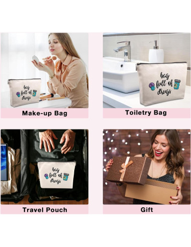 Bolsa de Medicina para Viajar Lcoanriut 22.86x17.78 cm