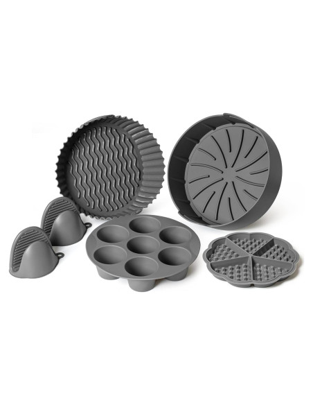 Conjunto de 5 forros de silicona Fuel-Up 22.1 cm para freidora