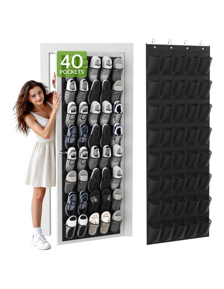 Organizador de Zapatos Unjumbly 40 Bolsillos Malla Transpirable Organizador de Zapatos Unjumbly 40 Bolsillos Malla Transpirable