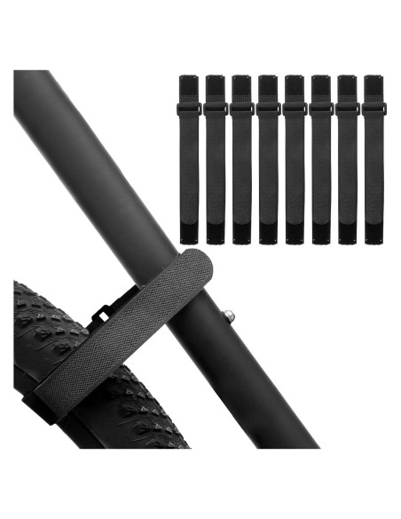 Correas para Bicicleta Tucnoeu 8 Pcs Ajustables 61cm Negro