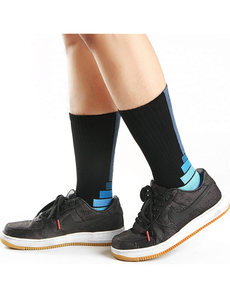 Calcetines atléticos para hombres 3 pares con soporte de arco Calcetines atléticos para hombres 3 pares con soporte de arco