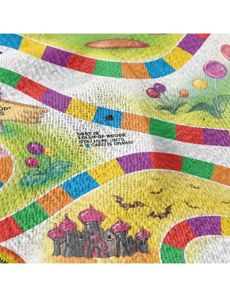 Manta de Tapiz LOGOVISION Candy Land 127x152cm con Flecos