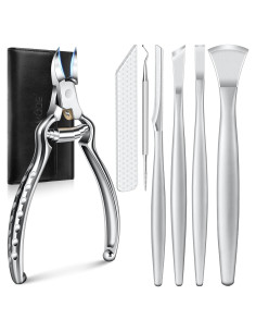 Kit de Pedicura Profesional 7 Piezas DRMODE - Cortauñas y Cuchillos