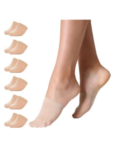 Calcetines Sin Costura para Mujeres MANZI - 6 Pares Nude