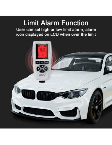 Medidor de Grosor de Pintura ERAY SR-A770 LCD Retroiluminado