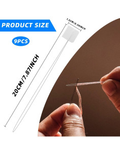 Enhebradores de Agujas Largas 20 cm 9 pcs Pretwad para Costura 2
