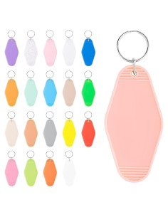 40 Llaveros Vintage Motroce en Blanco y Colorido para DIY