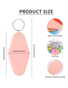 40 Llaveros Vintage Motroce en Blanco y Colorido para DIY 2