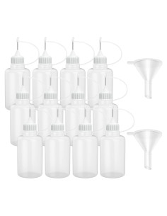 12 Botellas de Pegamento con Punta de Aguja Hulless 30ml
