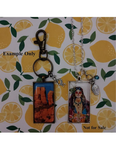 10 Bandejas de Colgante Bezel Blanco 25x50mm Plata Antigua