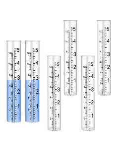 6 Tubos de Reemplazo para Medidores de Lluvia SynHHergyx 13.5cm