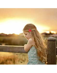 4 Clips de Cabello de Fresa Kawaii Wziys - Accesorios para Niñas 2