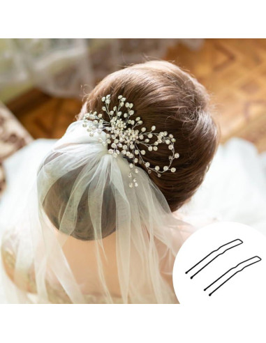 30 Pinzas para el Cabello en Forma de U Metal SHEHARUHI