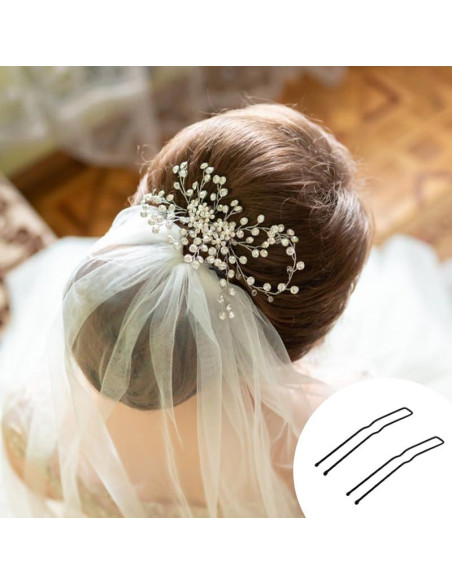 30 Pinzas para el Cabello en Forma de U Metal SHEHARUHI