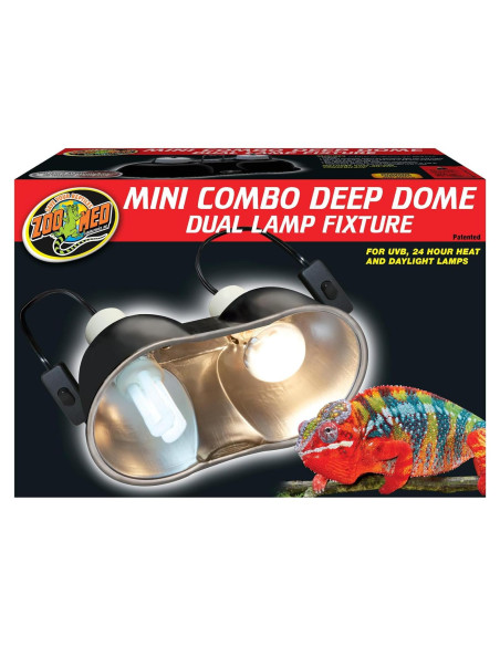 Lámpara de sujeción domo profundo Zoo Med 100W 15.24x18.54cm