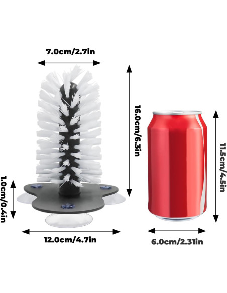 Paquete de 2 Cepillos de Tortuga MHLLGN con Ventosas