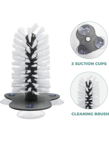 Paquete de 2 Cepillos de Tortuga MHLLGN con Ventosas