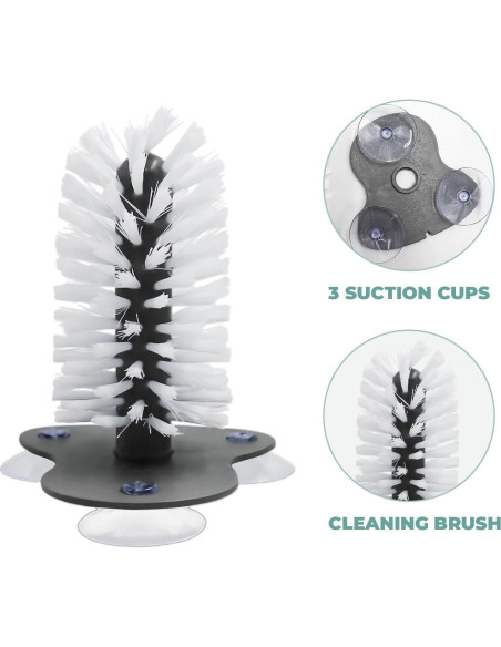 Paquete de 2 Cepillos de Tortuga MHLLGN con Ventosas