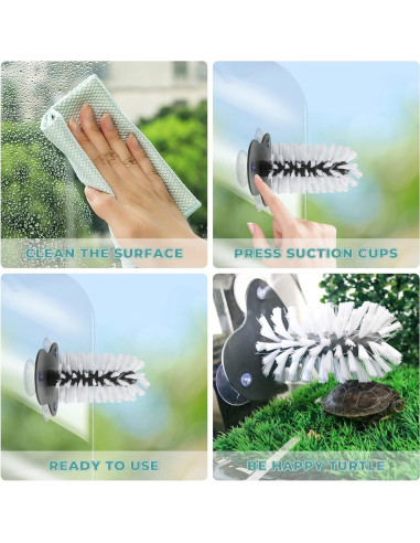 Paquete de 2 Cepillos de Tortuga MHLLGN con Ventosas