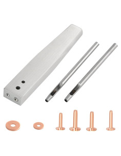 Kit de Remaches y Arandelas Aemygo 43 Piezas para Cuero