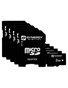 Tarjeta de Memoria Micro SD 2GB Synergy Digital con Adaptador