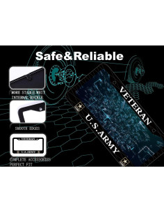 Marco de Placa de Licencia BOARLIDA Acero Inoxidable 30.5x15.2cm 2