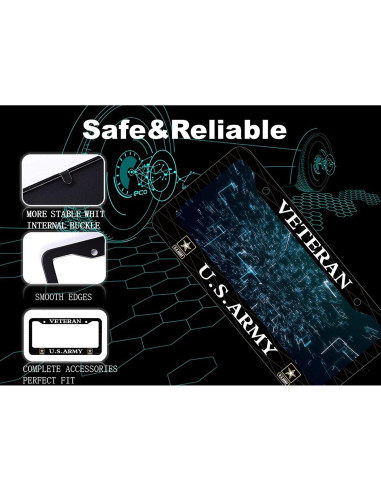 Marco de Placa de Licencia BOARLIDA Acero Inoxidable 30.5x15.2cm