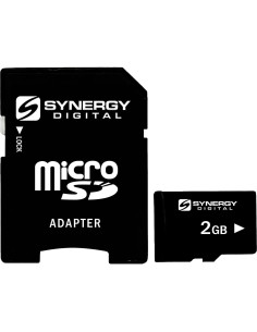 Tarjeta de Memoria Micro SD 2GB Synergy Digital con Adaptador 2
