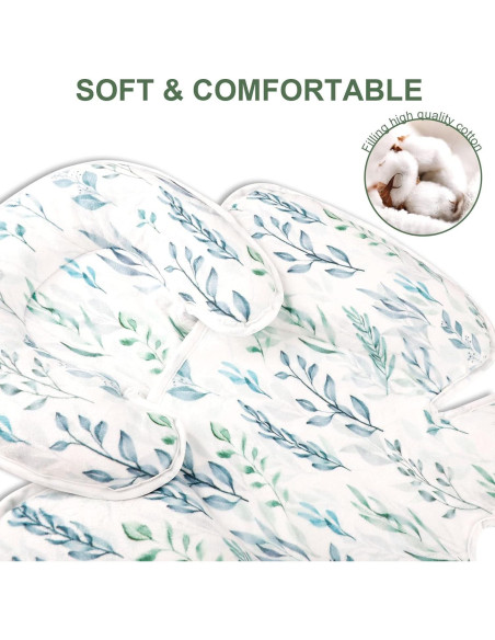 Inserto para Asiento de Auto Infantil DILIMI Hoja Verde 2-en-1