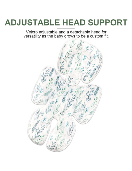 Inserto para Asiento de Auto Infantil DILIMI Hoja Verde 2-en-1