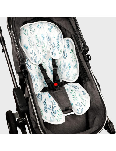 Inserto para Asiento de Auto Infantil DILIMI Hoja Verde 2-en-1