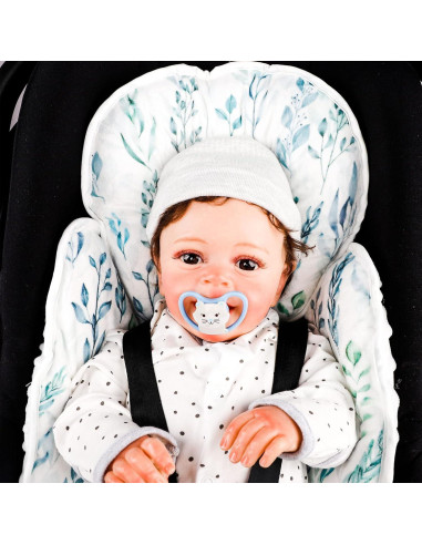 Inserto para Asiento de Auto Infantil DILIMI Hoja Verde 2-en-1