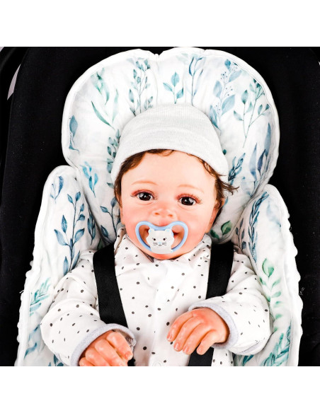 Inserto para Asiento de Auto Infantil DILIMI Hoja Verde 2-en-1