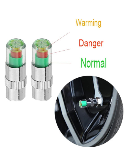 12 Tapas de Válvula de Neumáticos WedFeir con Sensor 2.4Bar