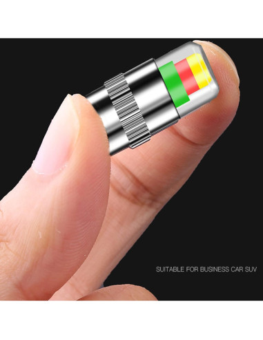 12 Tapas de Válvula de Neumáticos WedFeir con Sensor 2.4Bar