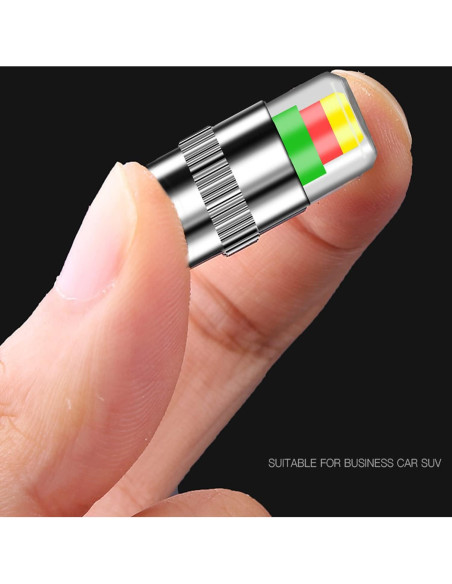 12 Tapas de Válvula de Neumáticos WedFeir con Sensor 2.4Bar